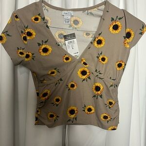 Rue21 sunflower crop top
